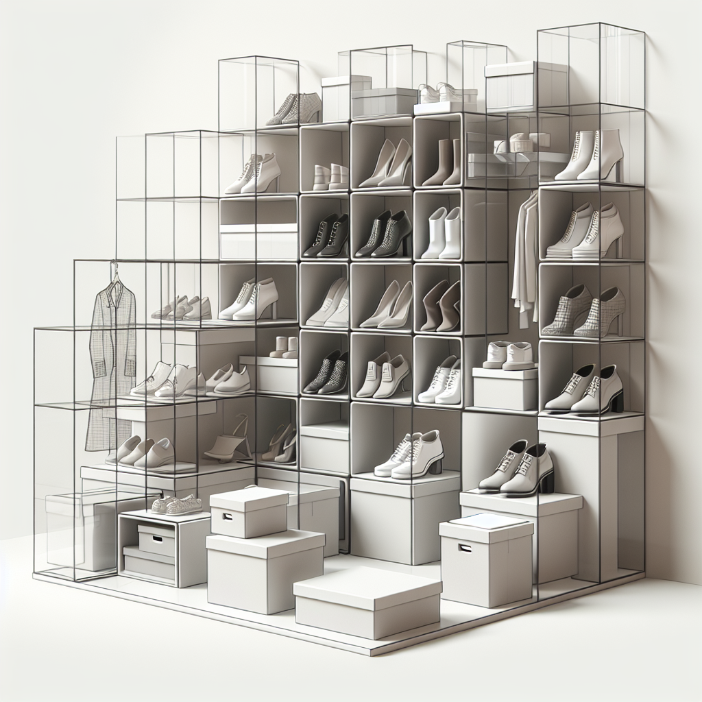 How to Build a Modular Shoe Wall With Stackable Transparent Boxes