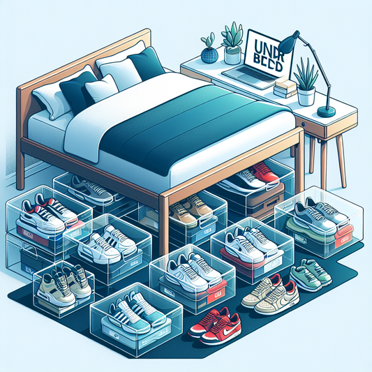 Under Bed Storage Solutions: Transparent Shoe Boxes for Sneaker Rotations