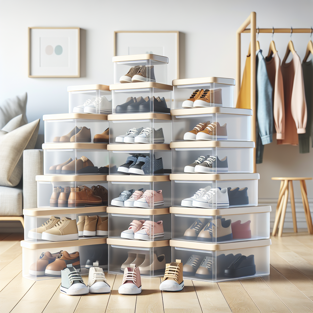 Organize Your Kid’s Shoes: Transparent Storage Boxes That Grow With Them