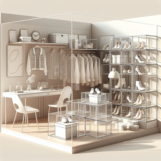 How to Integrate Transparent Shoe Boxes Into Minimalist Home Design