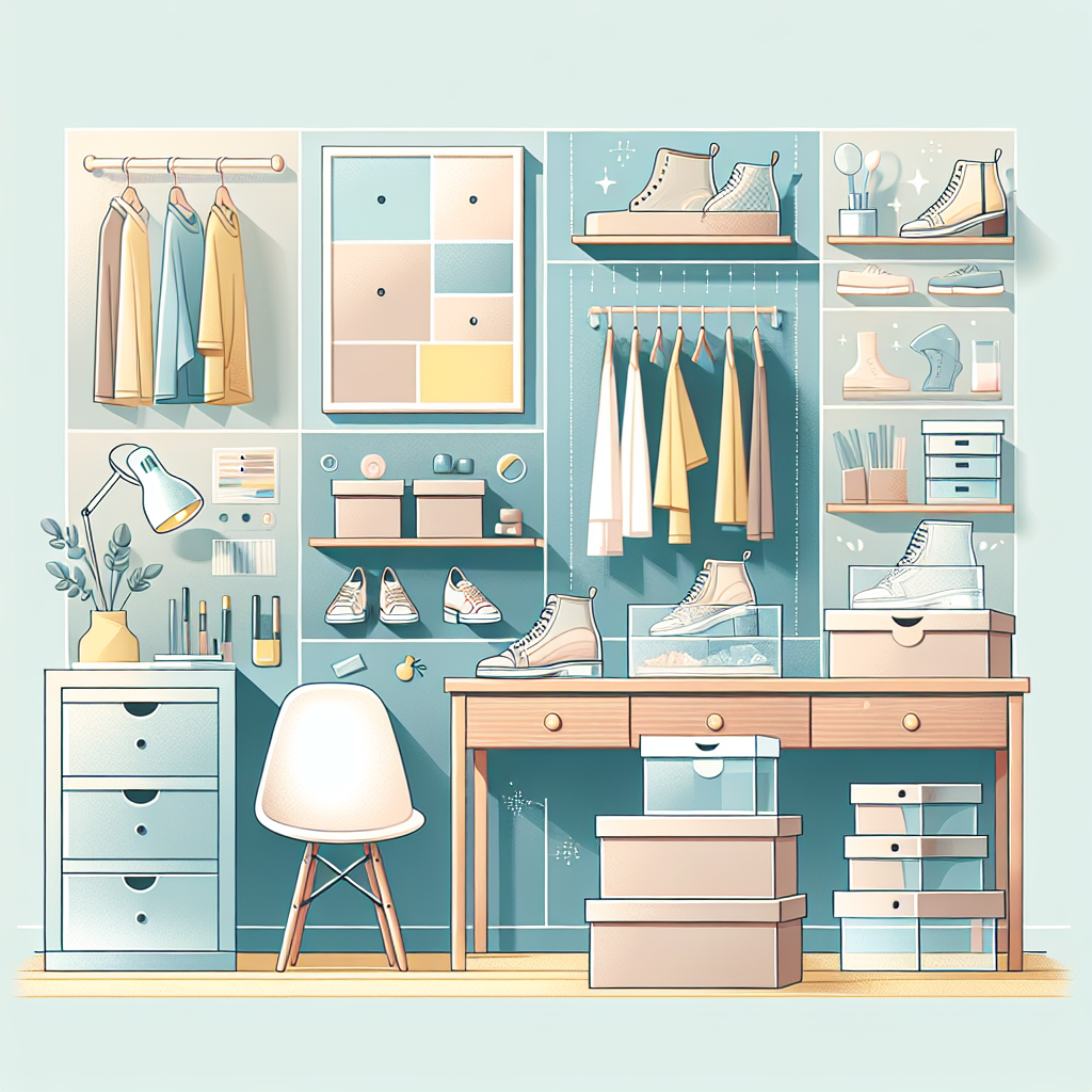 Mixing and Matching Clear Shoe Boxes With Your Closet Decor