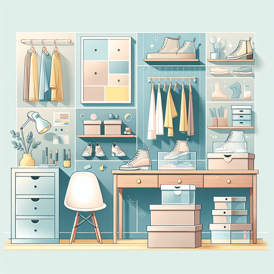 Mixing and Matching Clear Shoe Boxes With Your Closet Decor