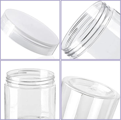Elevate Your Storage Solutions with 20 Pack 4Oz Clear Plastic Jars - Perfect for Beauty Products, Candy, and More!