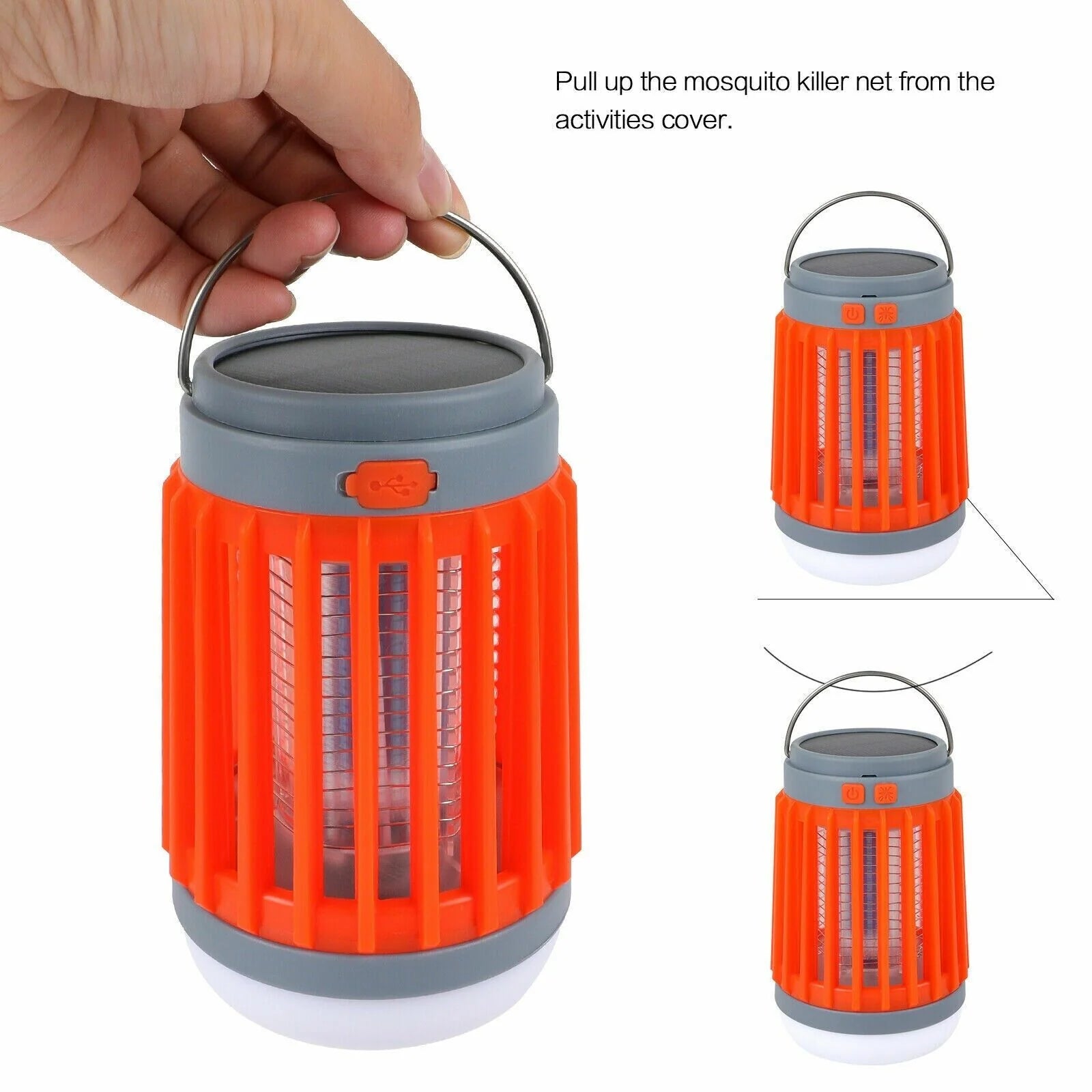 Revolutionary Solar USB Mosquito Killer Light - Your Ultimate Insect Zapper and Camping Companion
