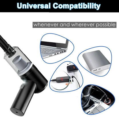 Powerful 120W Cordless Handheld Vacuum Cleaner - Compact, Portable & Perfect for Home and Car Cleaning