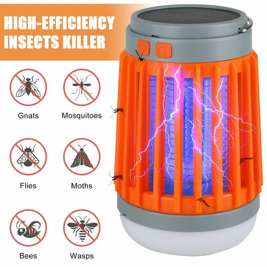 Revolutionary Solar USB Mosquito Killer Light - Your Ultimate Insect Zapper and Camping Companion