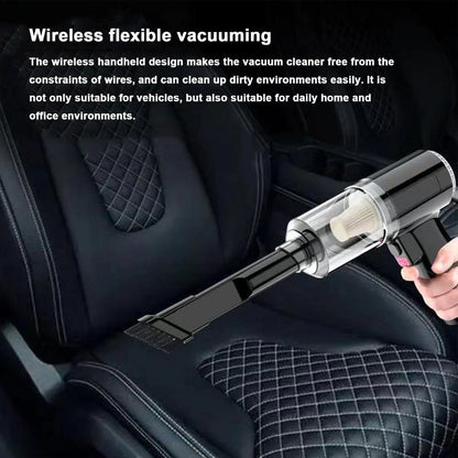 Powerful 120W Cordless Handheld Vacuum Cleaner - Compact, Portable & Perfect for Home and Car Cleaning