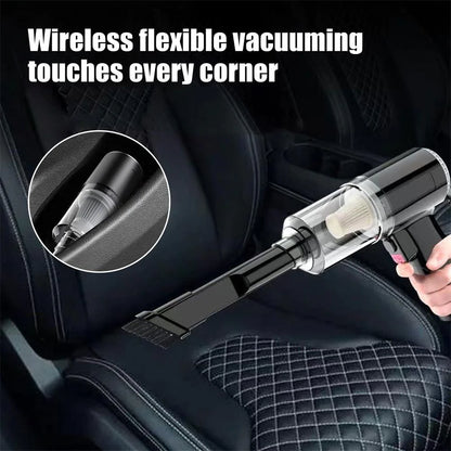 Powerful 120W Cordless Handheld Vacuum Cleaner - Compact, Portable & Perfect for Home and Car Cleaning