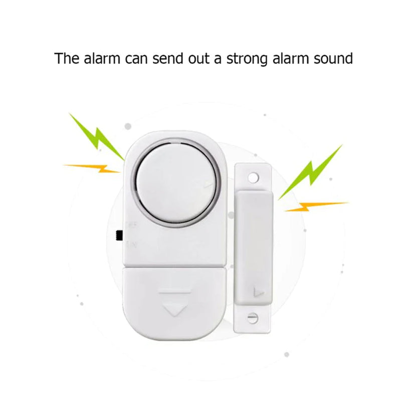 Elevate Your Home Security with 6 PCS Wireless Window and Door Burglar Alarm System - Magnetic Sensor Included!