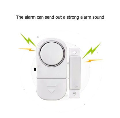 Elevate Your Home Security with 6 PCS Wireless Window and Door Burglar Alarm System - Magnetic Sensor Included!