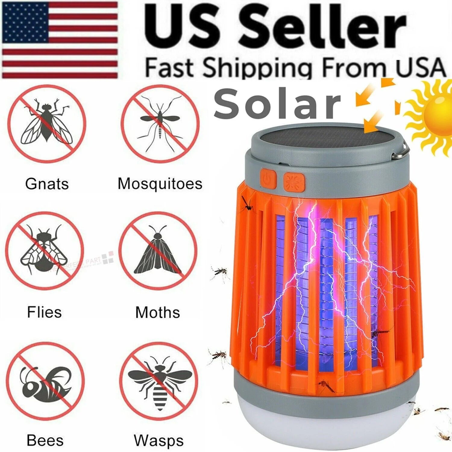 Revolutionary Solar USB Mosquito Killer Light - Your Ultimate Insect Zapper and Camping Companion
