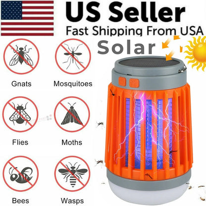 Revolutionary Solar USB Mosquito Killer Light - Your Ultimate Insect Zapper and Camping Companion