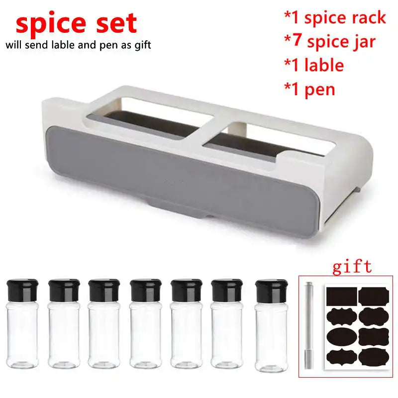 Revolutionize Your Kitchen with Our Wall-Mounted Spice Rack - Self-Adhesive and Space-Saving Organizer!