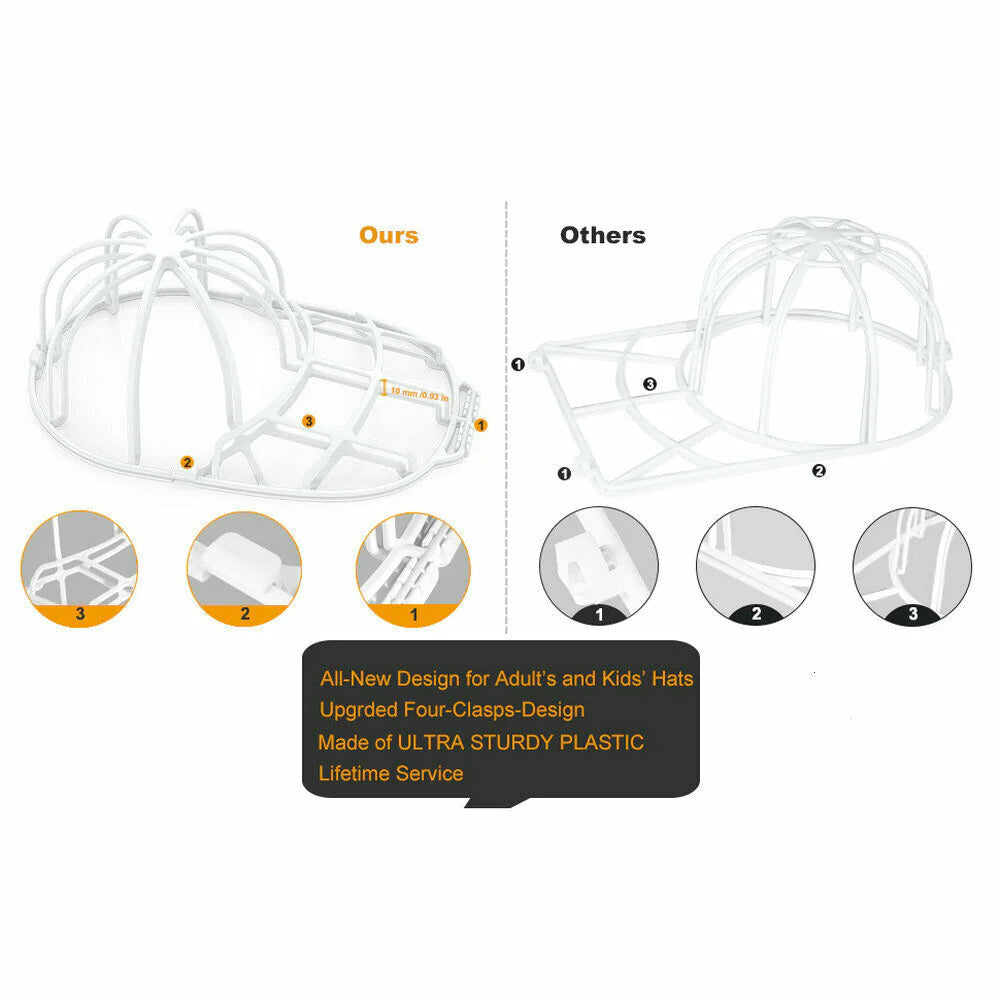 Transform Your Hat Care with the 3 Pack Hat Washer - The Ultimate Baseball Cap Cleaner and Protector!