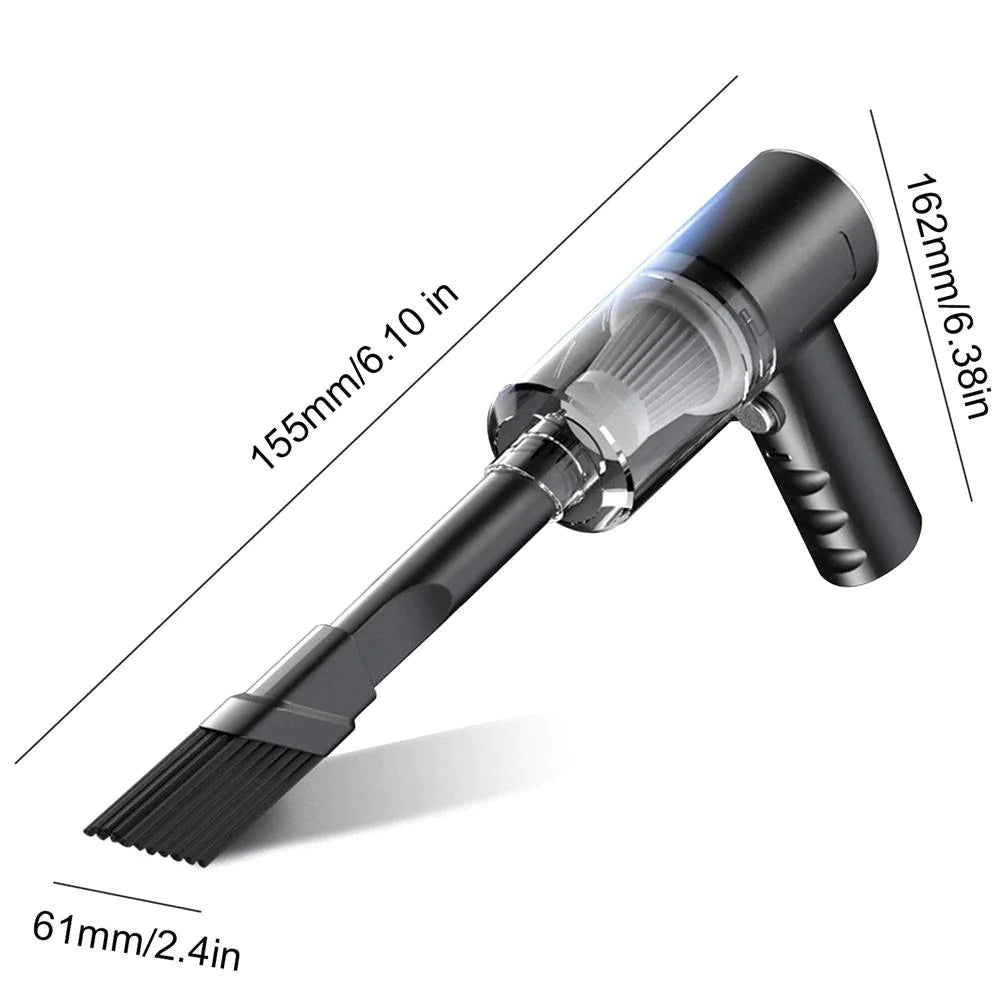Powerful 120W Cordless Handheld Vacuum Cleaner - Compact, Portable & Perfect for Home and Car Cleaning