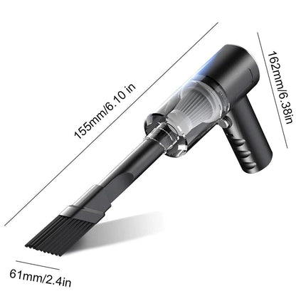 Powerful 120W Cordless Handheld Vacuum Cleaner - Compact, Portable & Perfect for Home and Car Cleaning