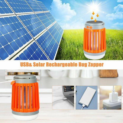 Revolutionary Solar USB Mosquito Killer Light - Your Ultimate Insect Zapper and Camping Companion