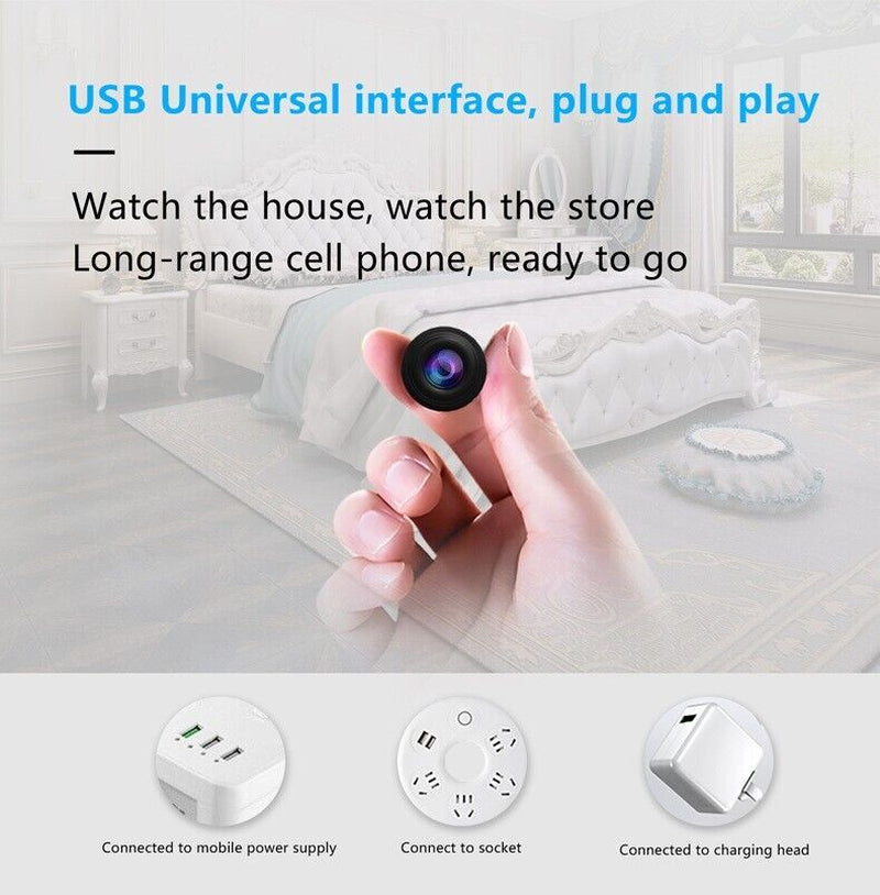 Discover the Ultimate Wifi Wireless 4K Mini Spy Camera - Your Go-To Hidden HD Nanny Cam Solution!