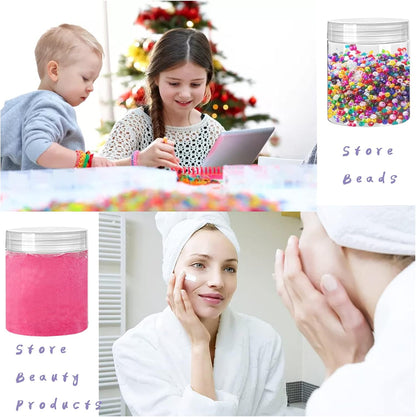 Elevate Your Storage Solutions with 20 Pack 4Oz Clear Plastic Jars - Perfect for Beauty Products, Candy, and More!