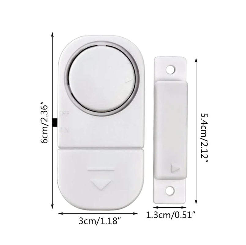 Elevate Your Home Security with 6 PCS Wireless Window and Door Burglar Alarm System - Magnetic Sensor Included!