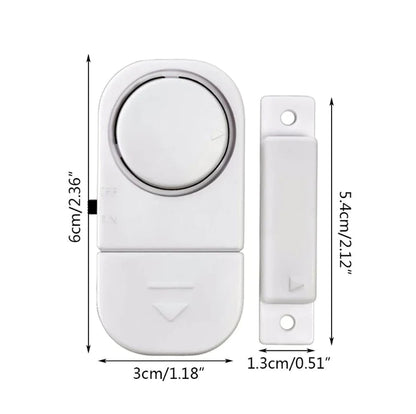 Elevate Your Home Security with 6 PCS Wireless Window and Door Burglar Alarm System - Magnetic Sensor Included!
